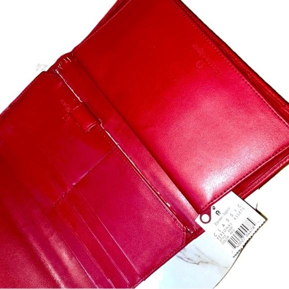 NWT Vintage Etienne Aigner Classic Personal Assets Leather WalletRed - Picture 12 of 16